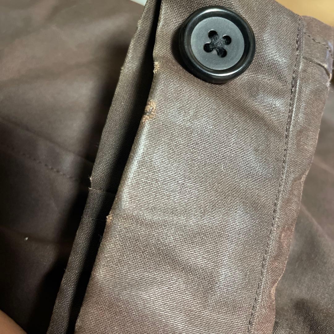 参価約9.5万【マーガレットハウエル】オイルドコットンフィッシュテールパーカー