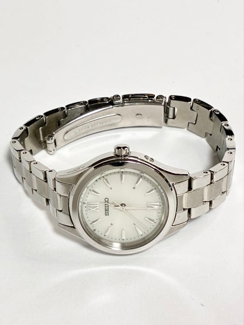 極上品 SEIKO セイコー 電波ソーラー 腕時計 レディース 稼働品