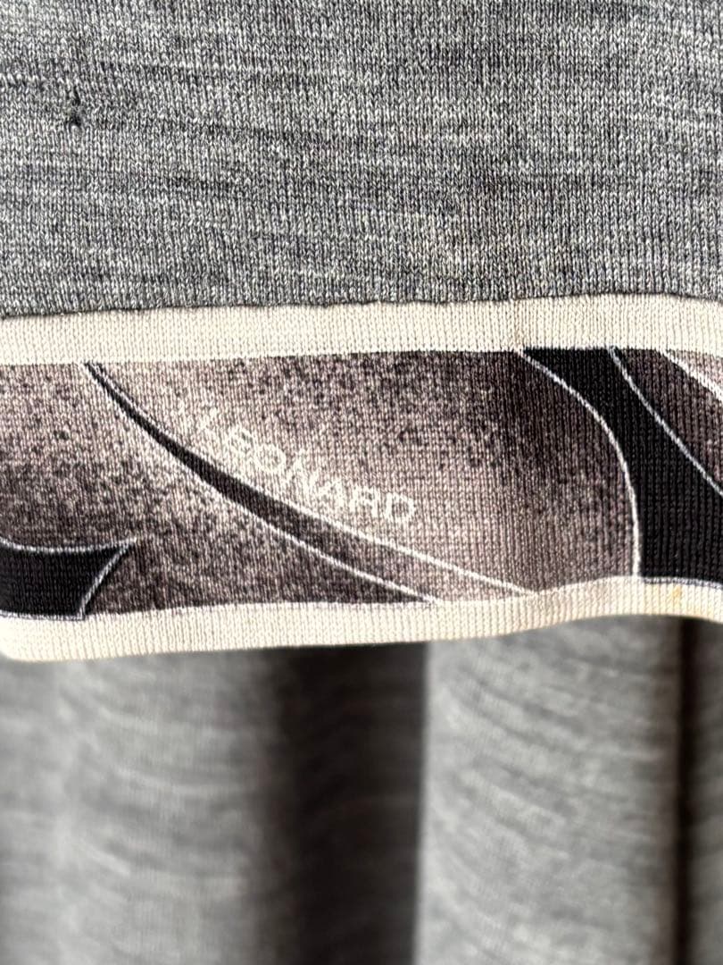 LEONARD ストレッチワンピース/グレー 38