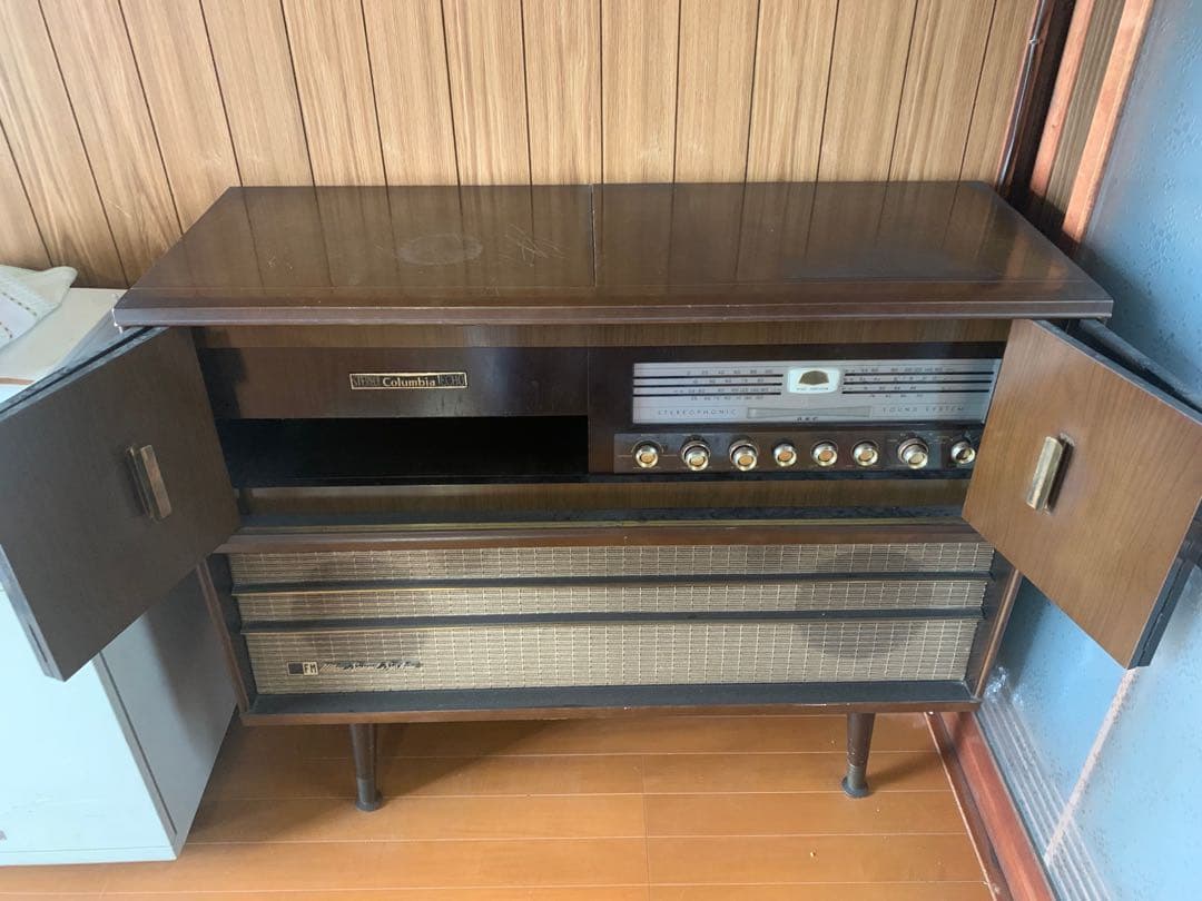 レトロ アンティーク 真空管ステレオ　Columbia