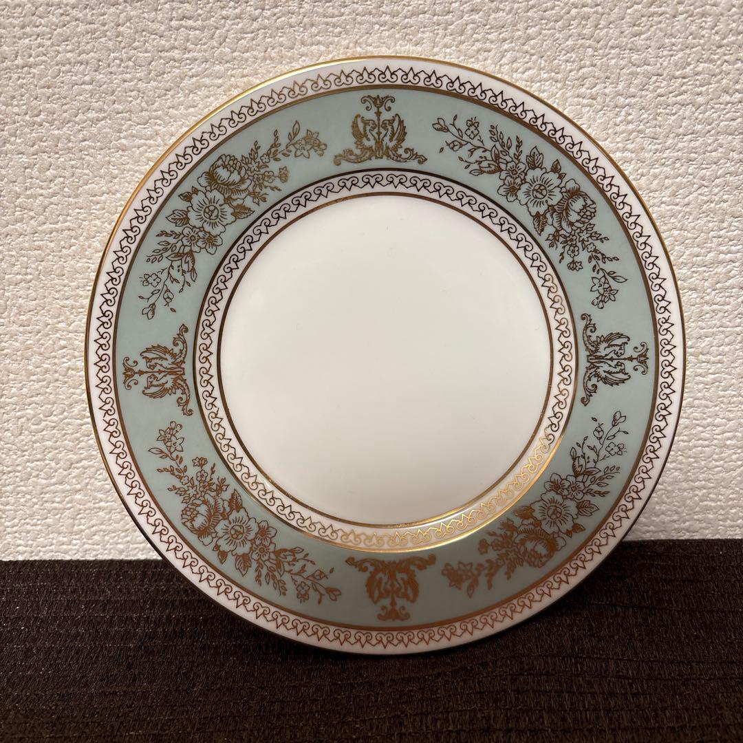 ウェッジウッド　コロンビア　セージグリーン　デザートプレート　15.5cm