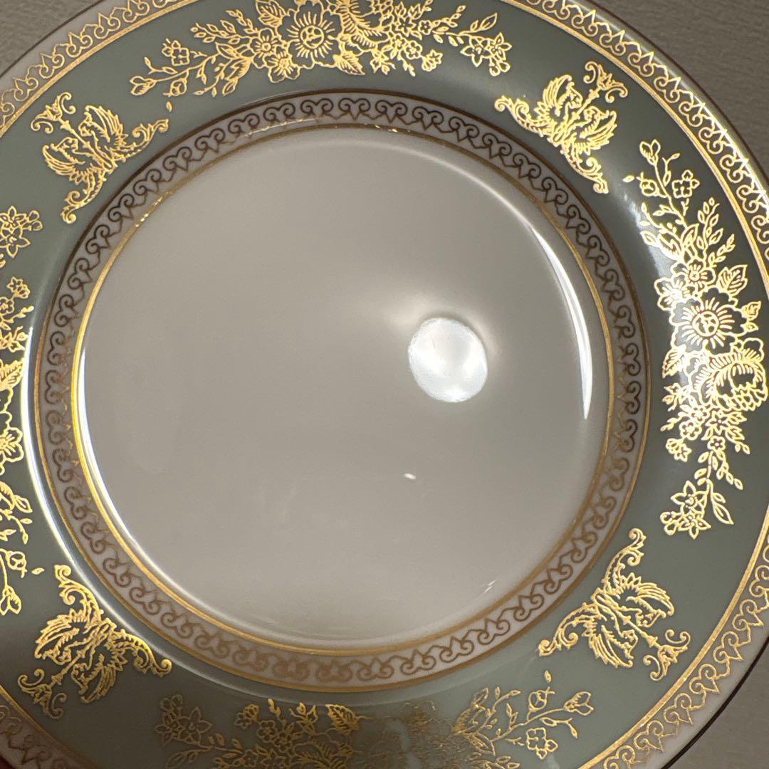 ウェッジウッド　コロンビア　セージグリーン　デザートプレート　15.5cm