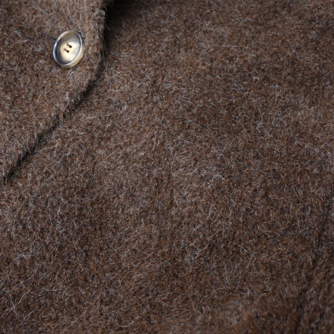 ■ 48289★年 マックスマーラ アルパカ混 スタンドカラーコート 白タグ*