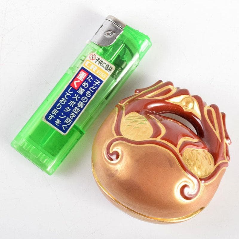 茶道具　竜谷焼　宮川香雲作　木魚香合　共箱　V　R4892