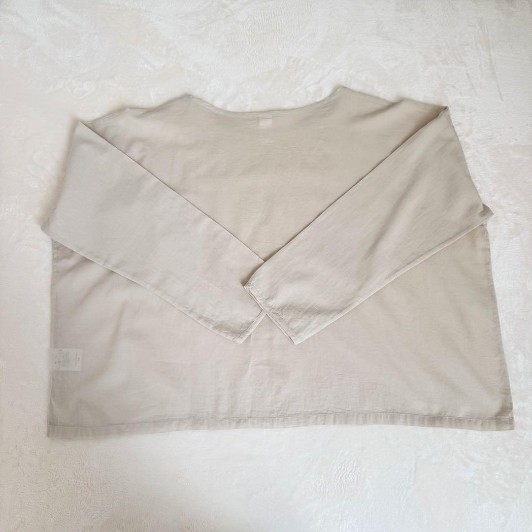 【美品】yoli simple wide blouse ブラウス ベージュ