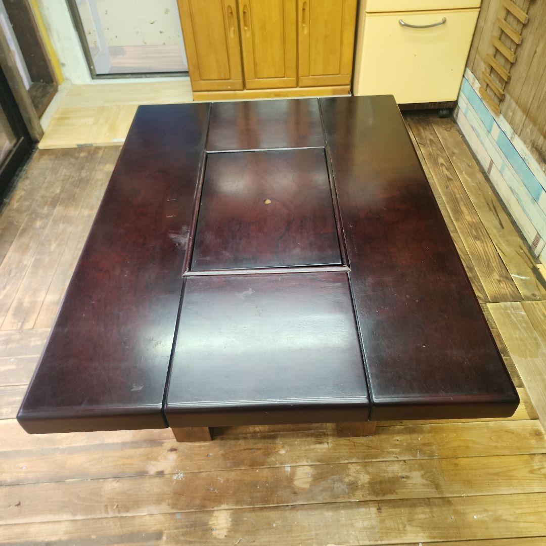 大型火鉢テーブル引き出し付き