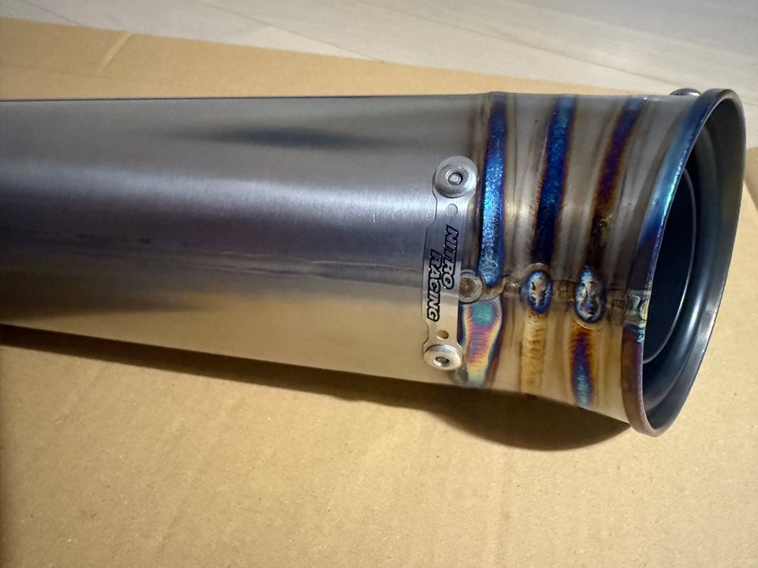 ナイトロレーシング ハーフポリッシュ コニカルチタンサイレンサー V-III