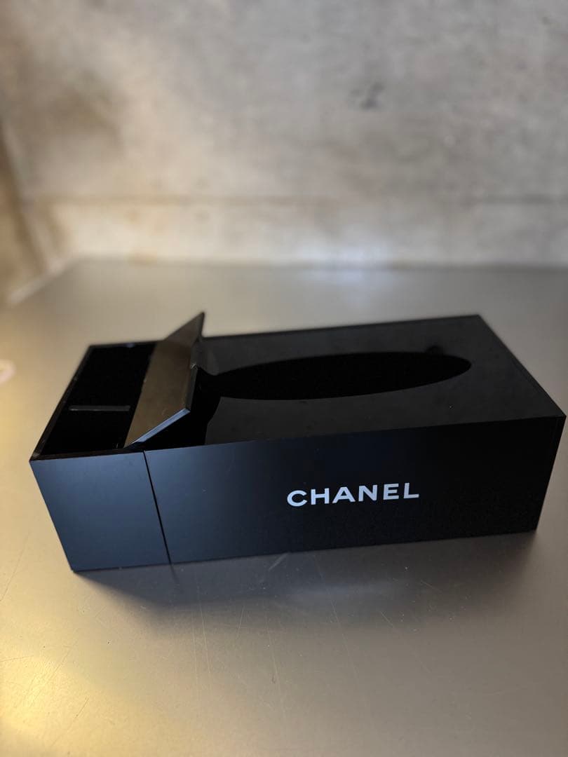 【稀少品】CHANEL ノベルティ ブラック ティッシュボックス