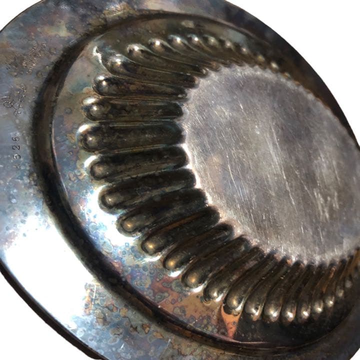 SILVERWOOD シルバー アシュトレー 灰皿 葉巻き等 プレートカルトン