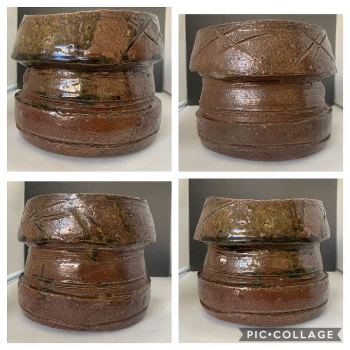 古丹羽名品展出品作品　胴締水指　桃山時代　茶道具