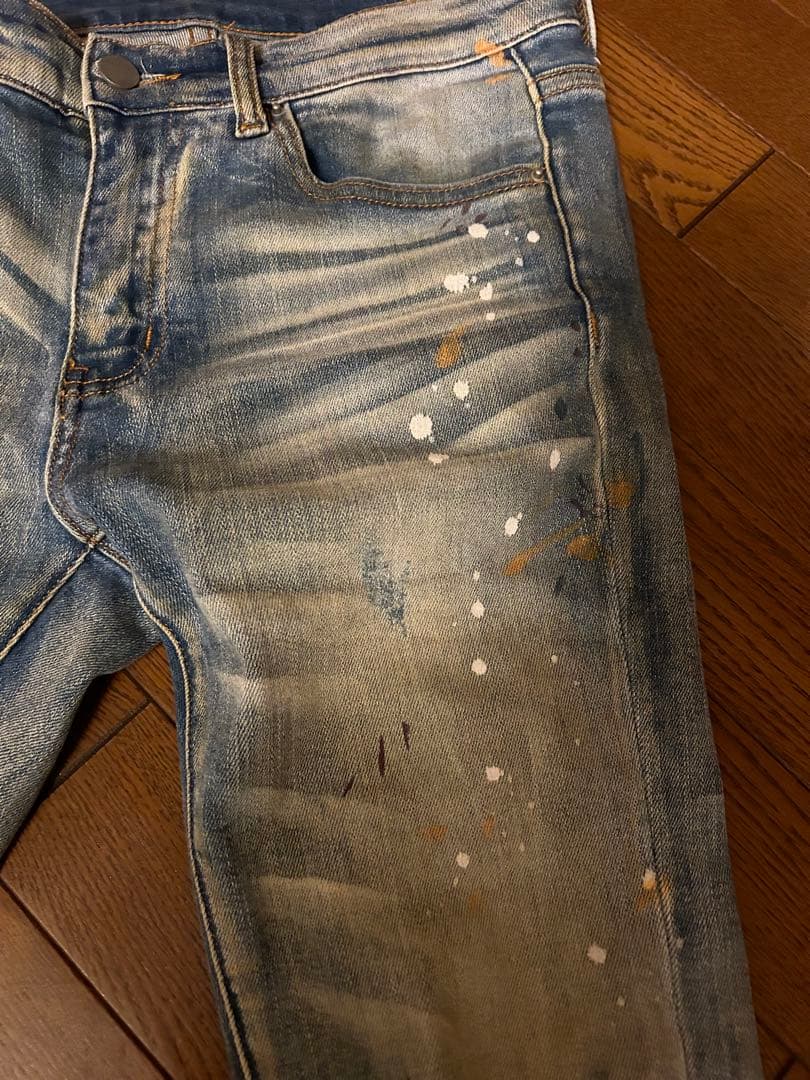 【本日限定価格】mnml ミニマル　ダメージジーンズ　デニム