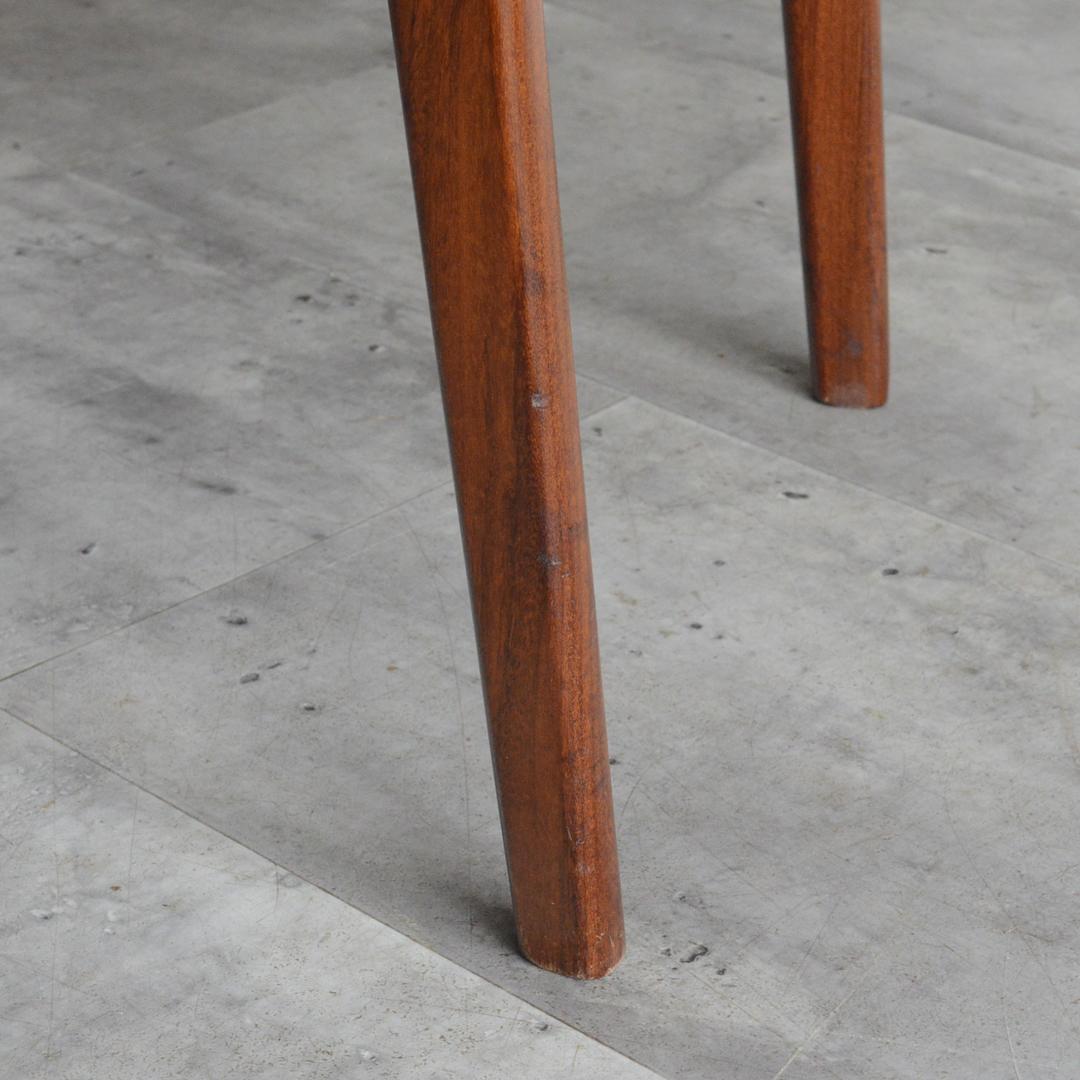 イギリス ヴィンテージ チーク ダイニングチェア オレンジ 北欧家具 04