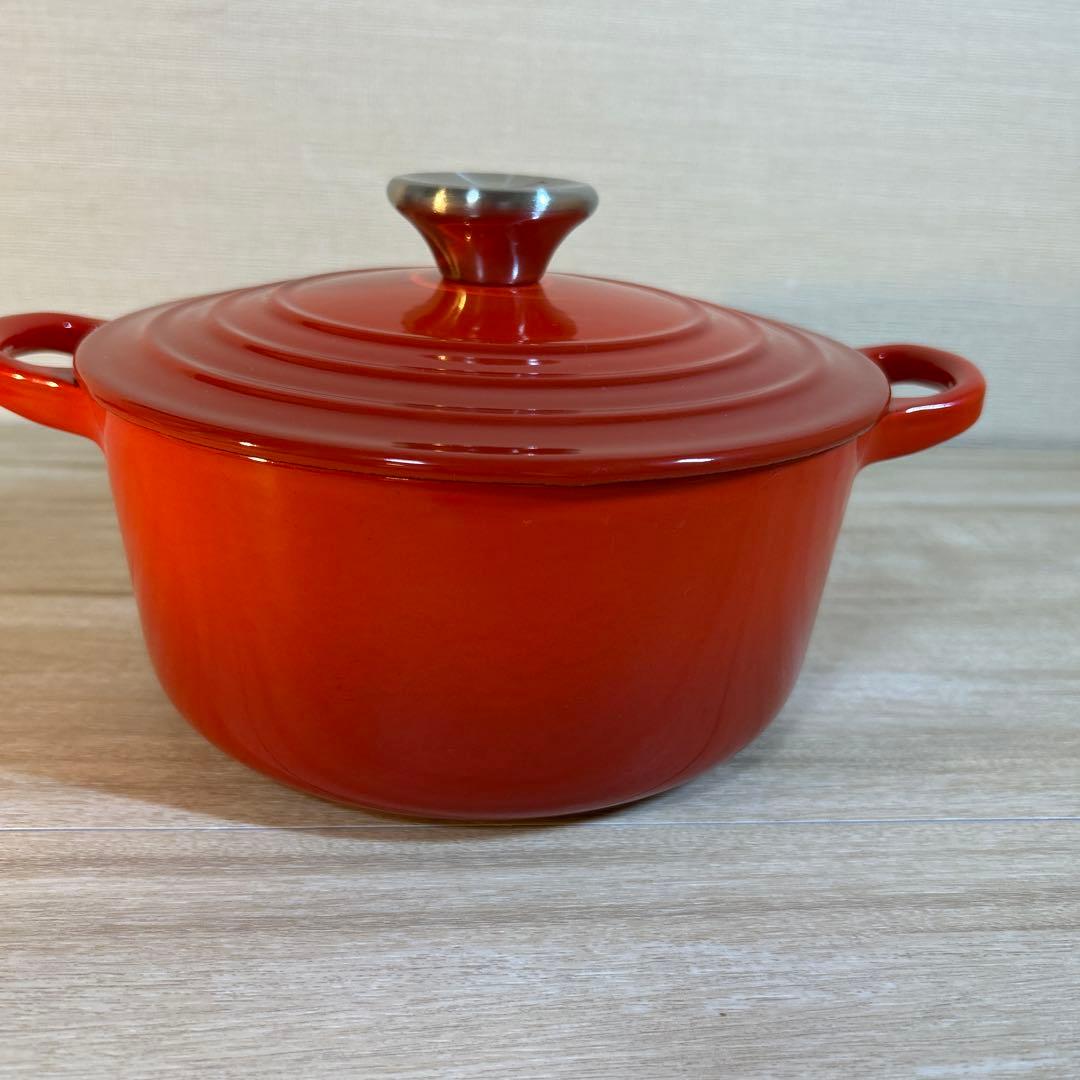 ルクルーゼ　ココットロンド　18cm チリレッド　両手鍋　鍋