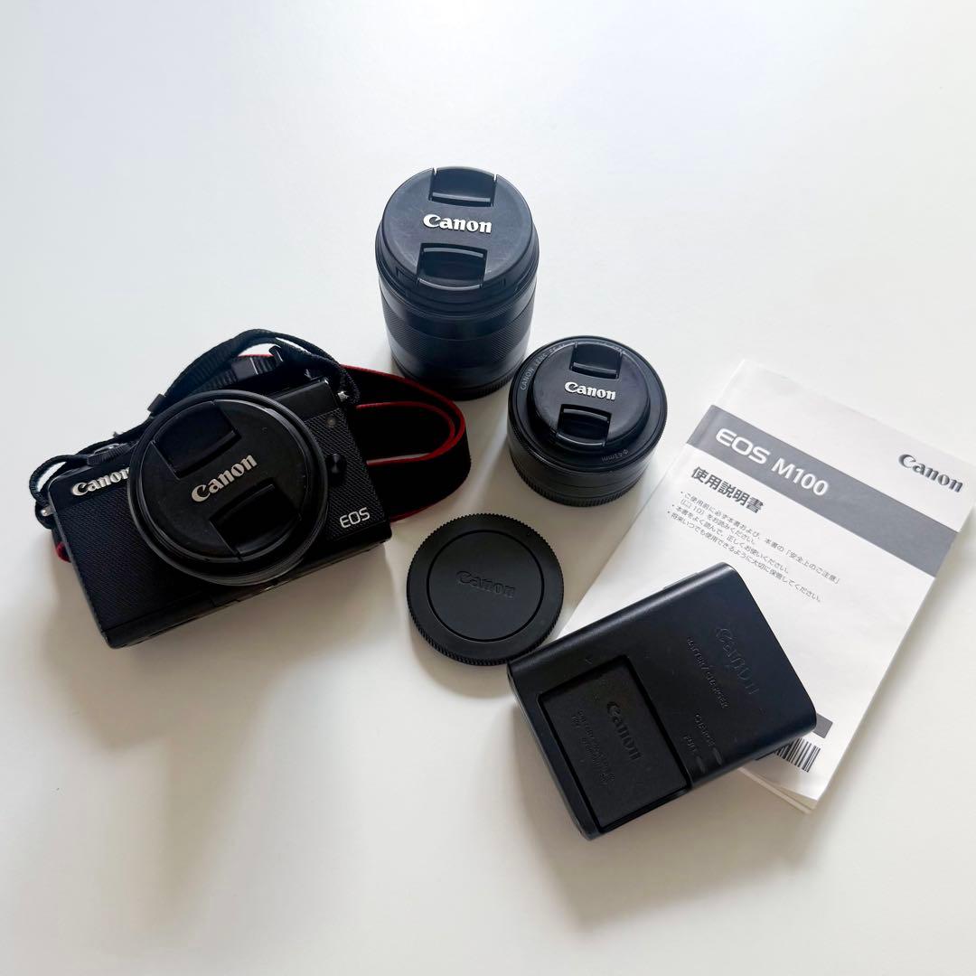 Canon EOS M100 ミラーレス一眼 レンズ2本セット