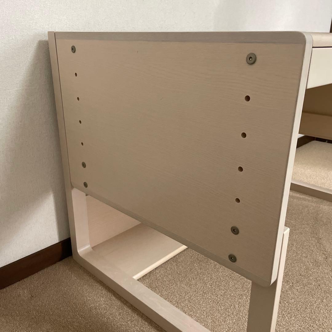 カリモク×ベネッセ学びデスク　ライトベージュ 木製デスク 2引き出し付き