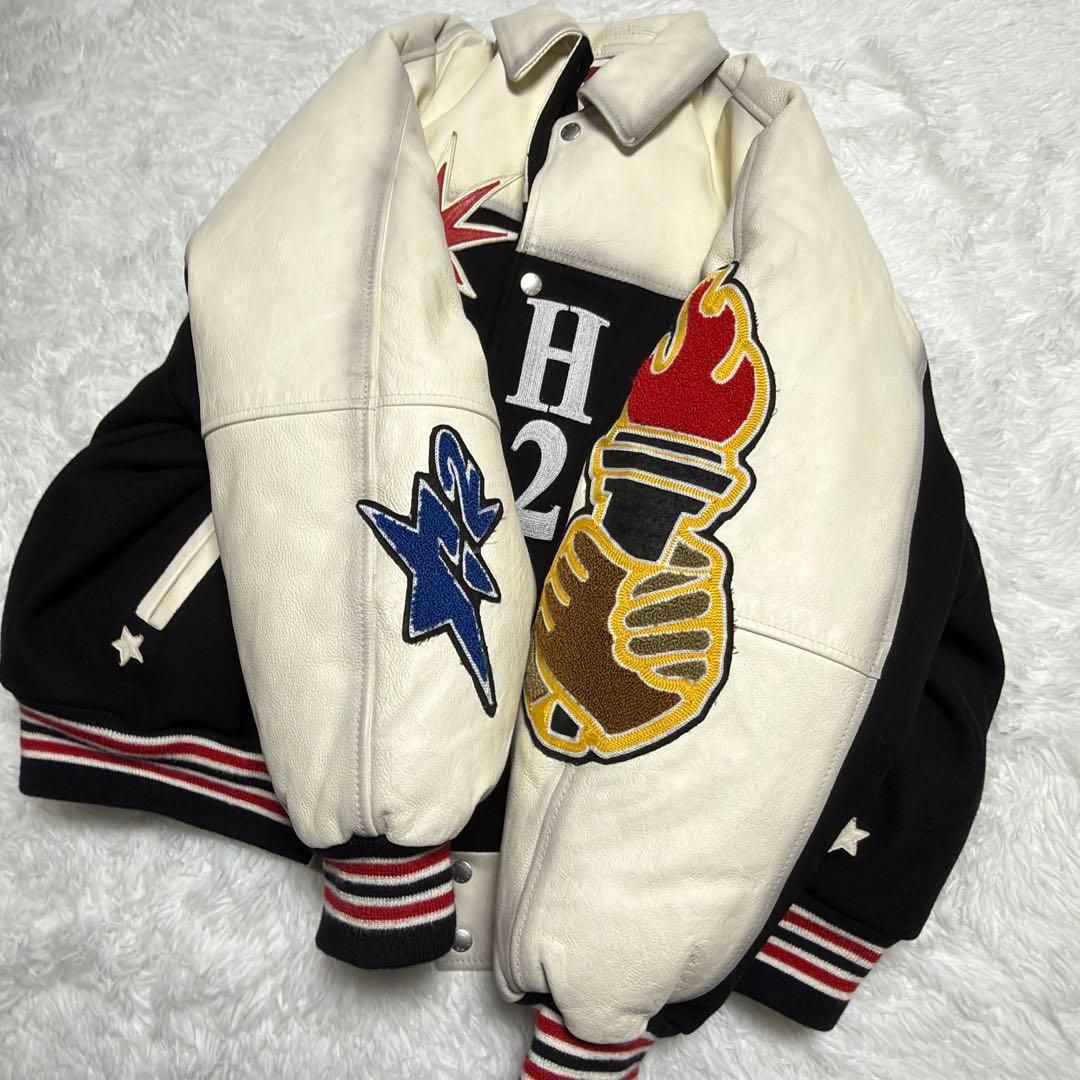 ［未使用］ H2 Heron Prestonコラボ レザースタジャン L