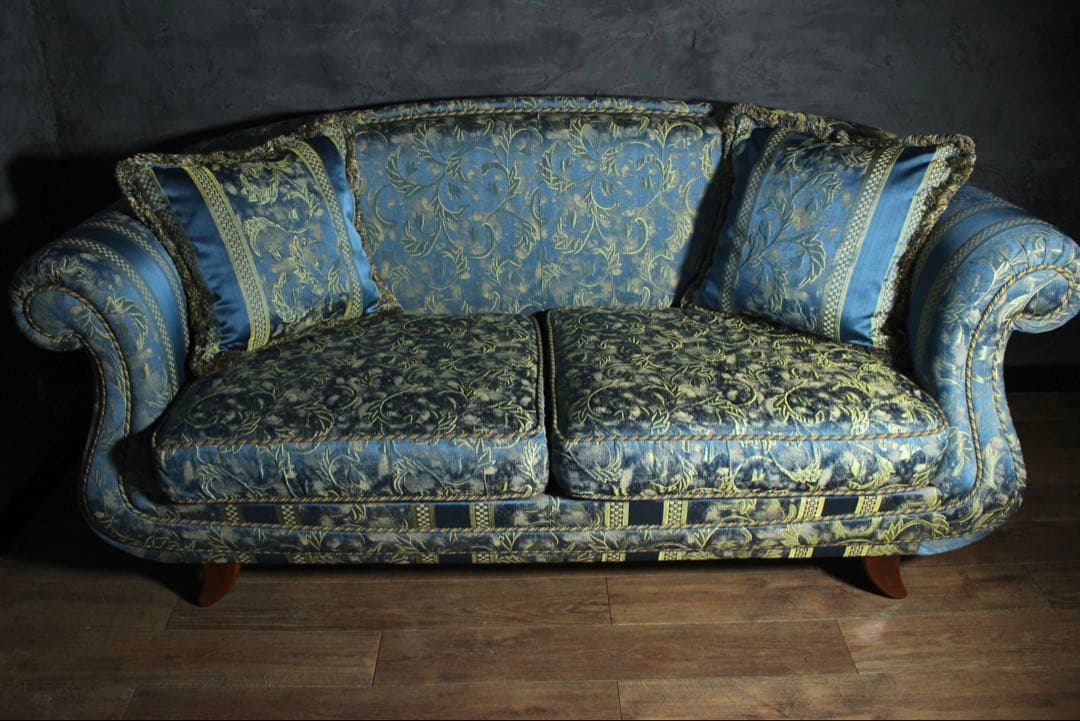首都圏送無料〜イタリア バロック 伝統芸術デザイン60万 輸入ソファ クラシック