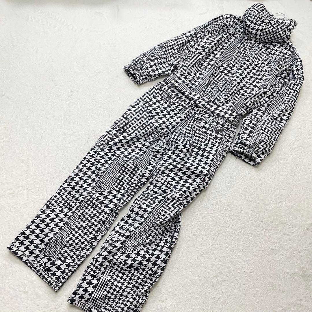 ポンタペス　スノボウェア　スキーウェア　つなぎ　千鳥格子　総柄　Y2K（9944