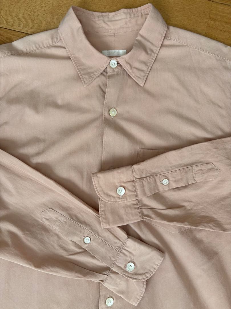 COMOLI シャツ　Sand Pink サイズ0