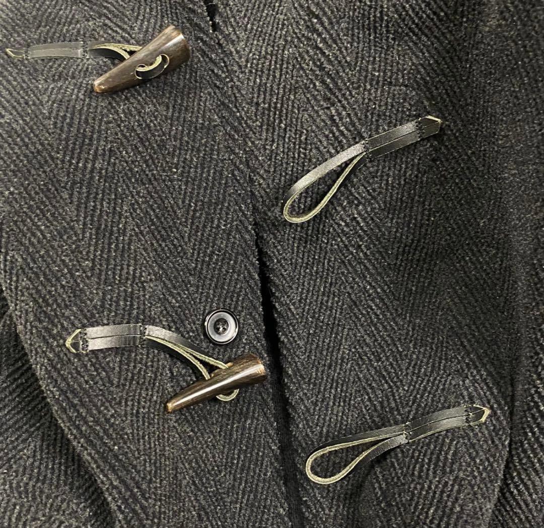 美品✨英国製 ヘリンボーン グローバーオール ロングダッフルコート XL相当