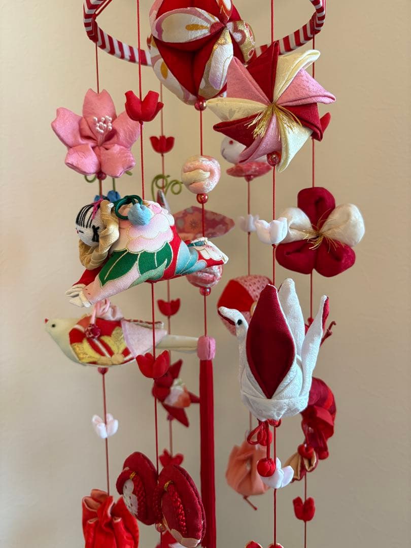 可愛いつるし雛No.176・ひな祭り・桃の節句・さげもん吊るし飾り・初節句飾り