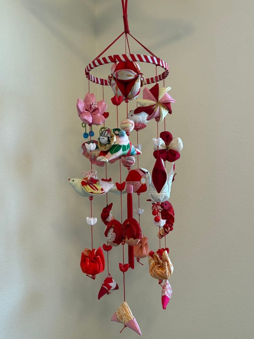 可愛いつるし雛No.176・ひな祭り・桃の節句・さげもん吊るし飾り・初節句飾り