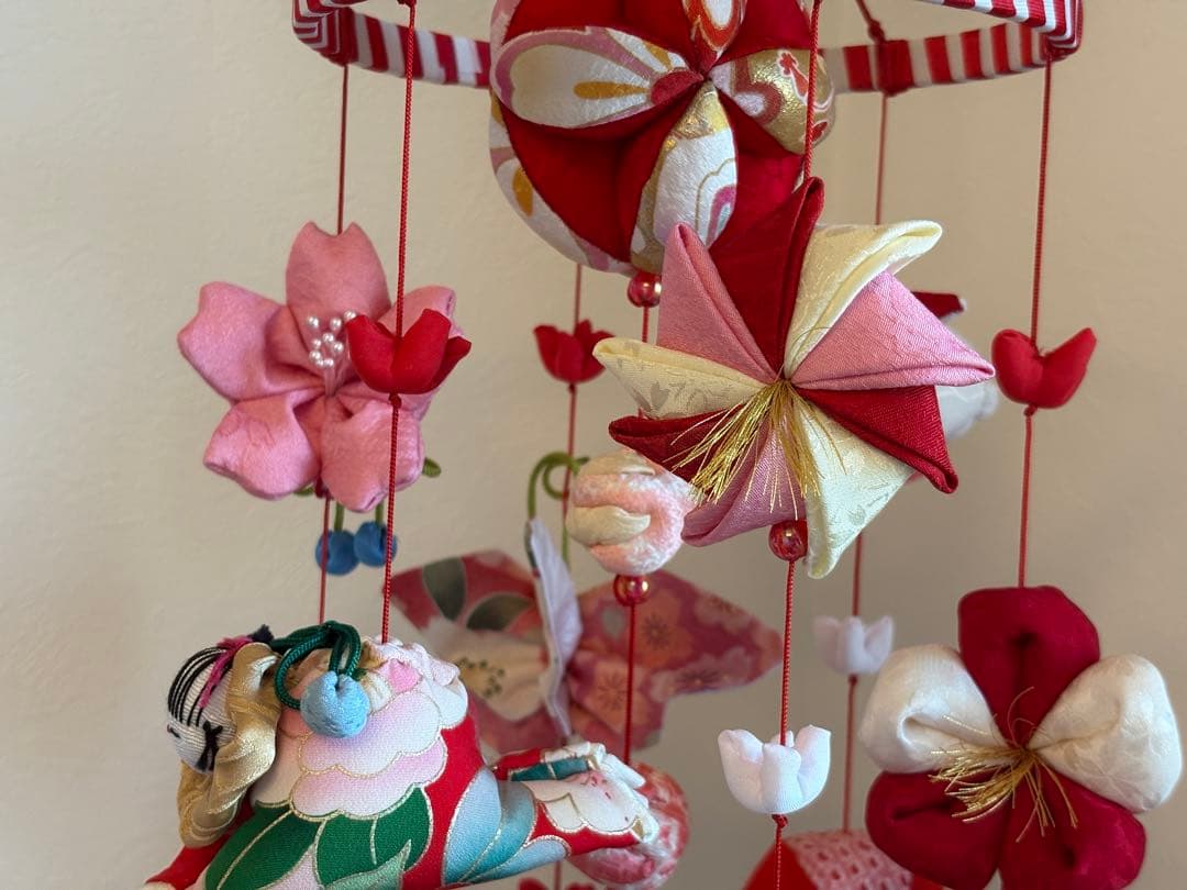 可愛いつるし雛No.176・ひな祭り・桃の節句・さげもん吊るし飾り・初節句飾り