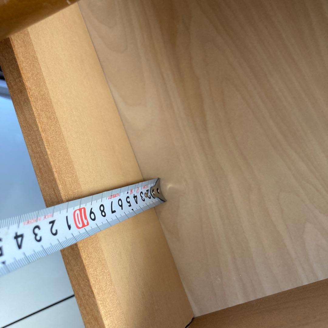 5段引き出し　電話台　チェスト　猫　木製　足跡