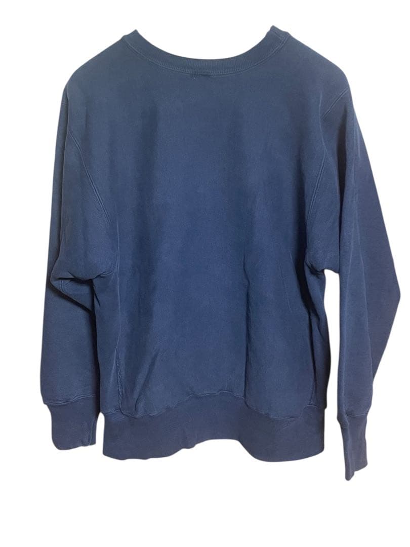 90s USA製 チャンピオン リバースウィーブ 刺繍ロゴ ネイビー スウェット