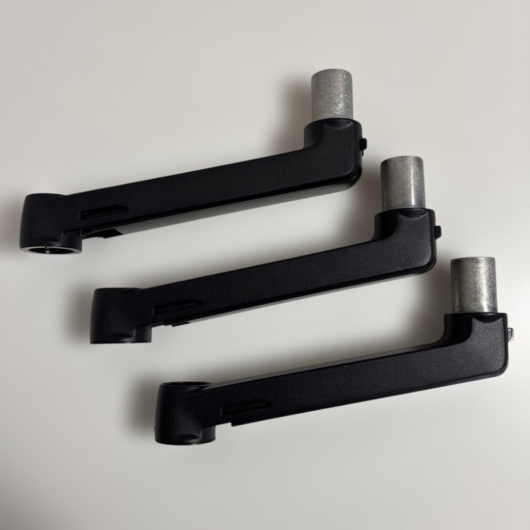 エルゴトロンLX デュアルモニターアーム ロングポール ＋純正追加アーム1本