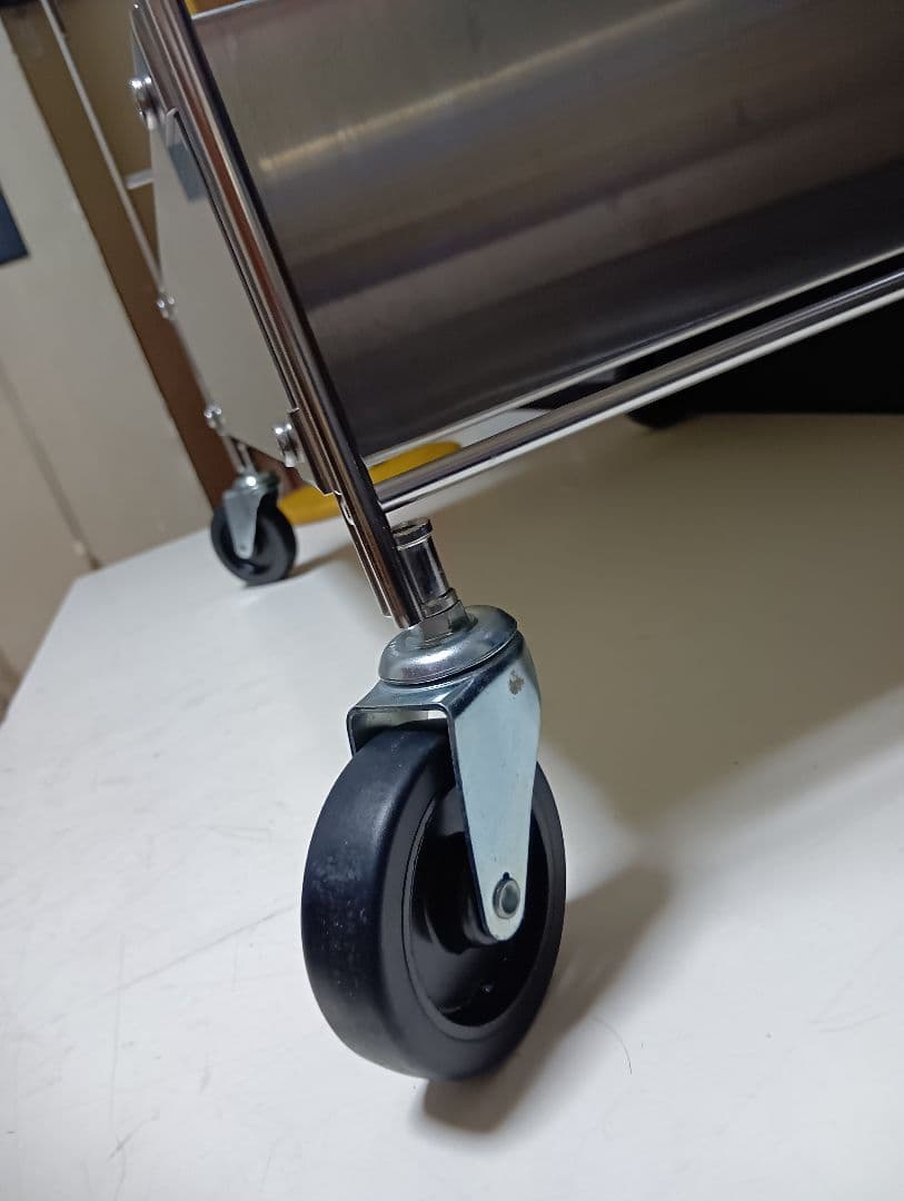 無印良品 ステンレスユニットシェルフワゴンセット キャスター付