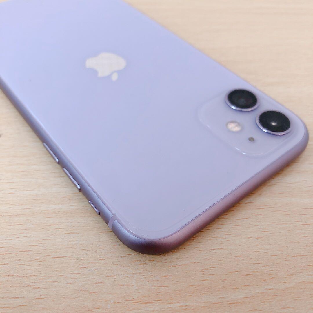 【訳アリ/残債なし】iPhone11 64GB SIMフリー パープル 1017