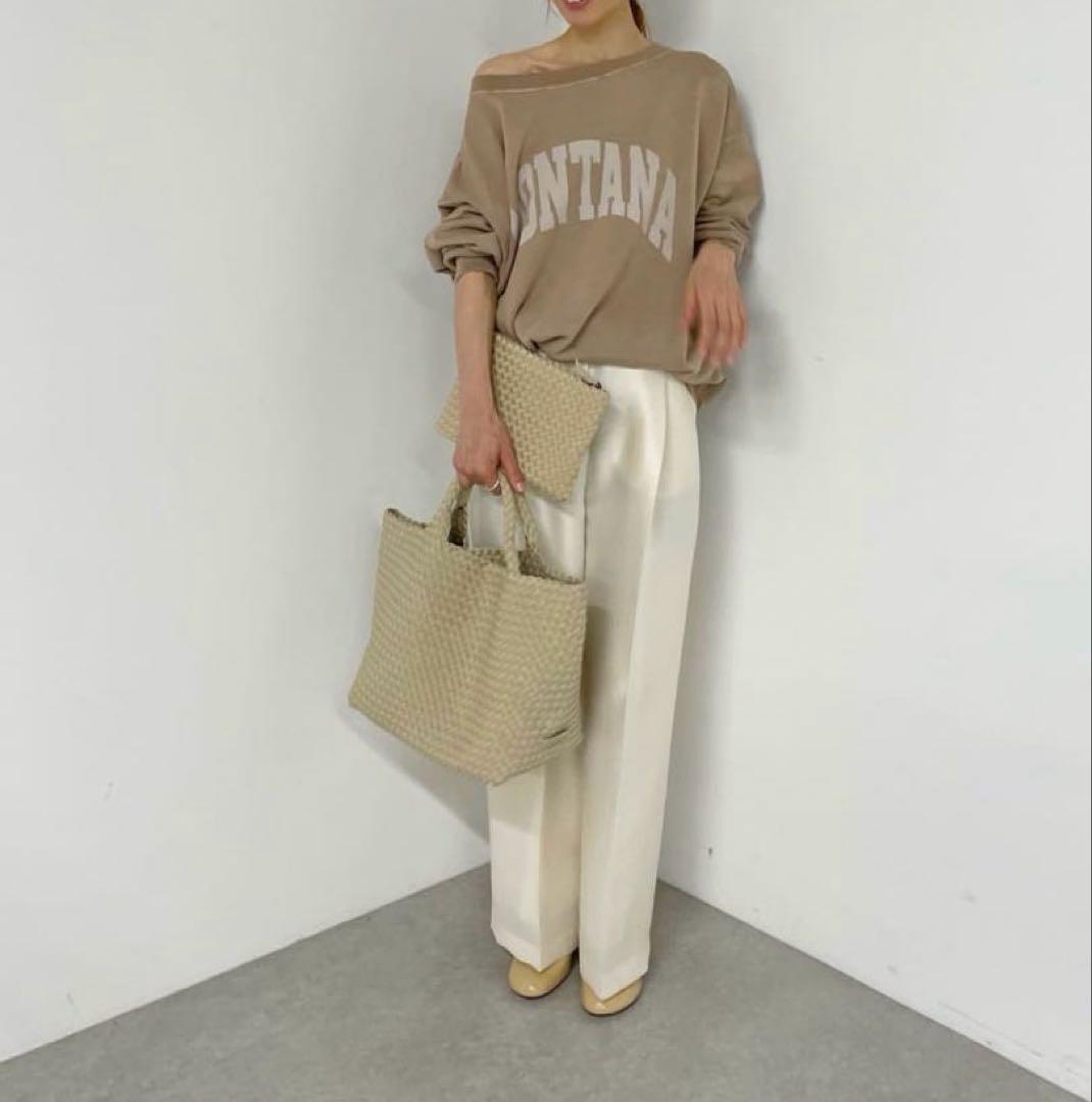 新品 タグ類無 Whim Gazette ピグメントロゴウラケプルオーバー Be