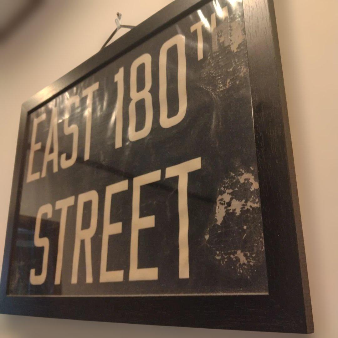 大幅値下げ中【NY EAST 180\" STREET】バス、地下鉄サインロール