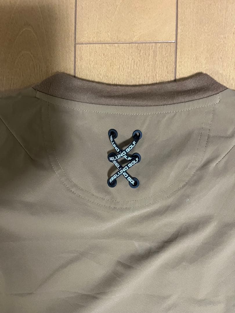 Russeluno 2wayゴルフウェア ブラウン 長袖ナイロンジャケット