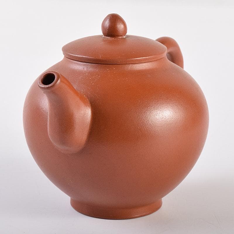 中国　孟臣製　紫砂　朱泥　急須　茶壷　時代箱付　D　R7592