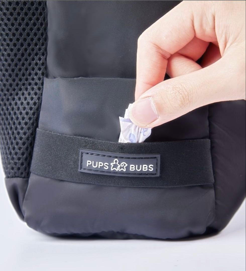 Pups&Bubs 楽天人気！　お散歩バッグ　犬　おしゃれ　ブラック　美品