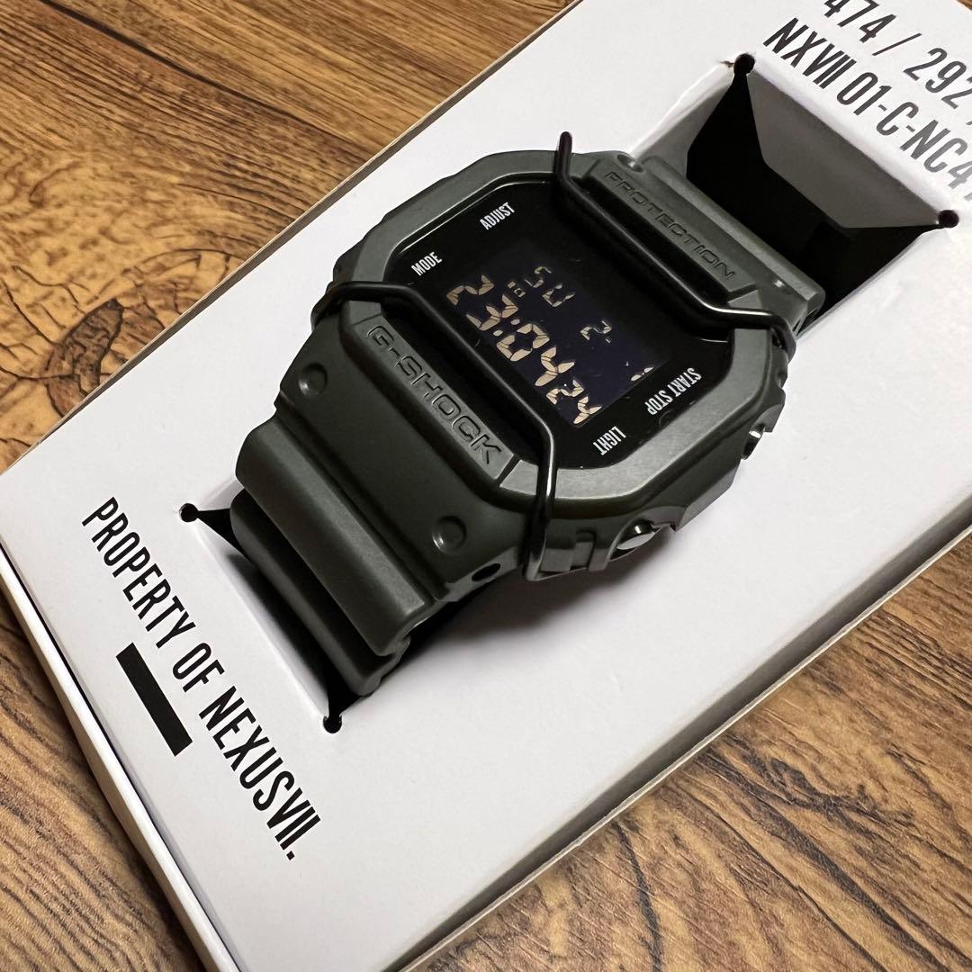美品CASIO G-SHOCK DW-5600NX7 Nexus7 OLIVE