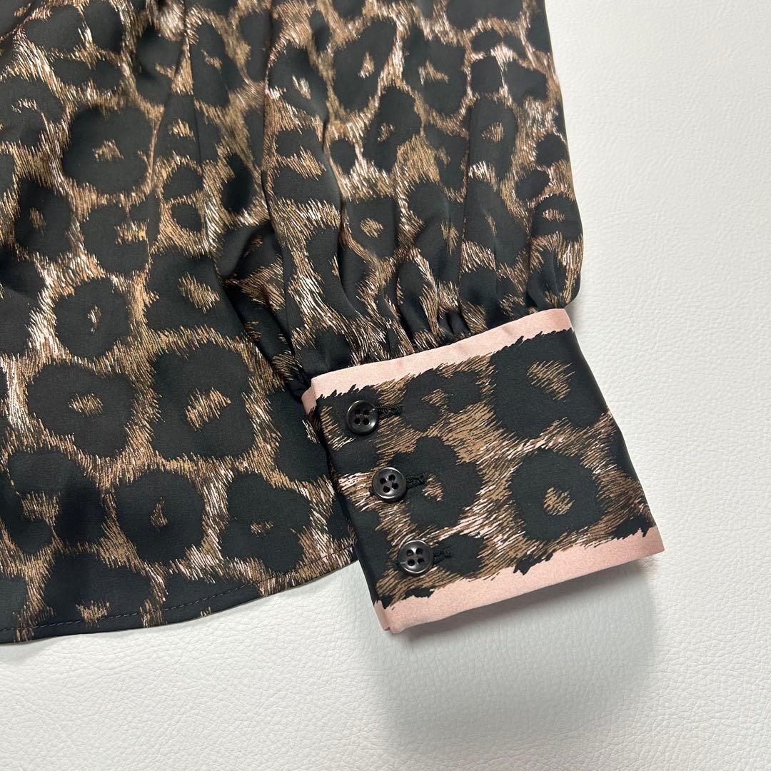 定価7.5万✨2024年モデル レリアン レオパード ボウタイ ブラウス 近年