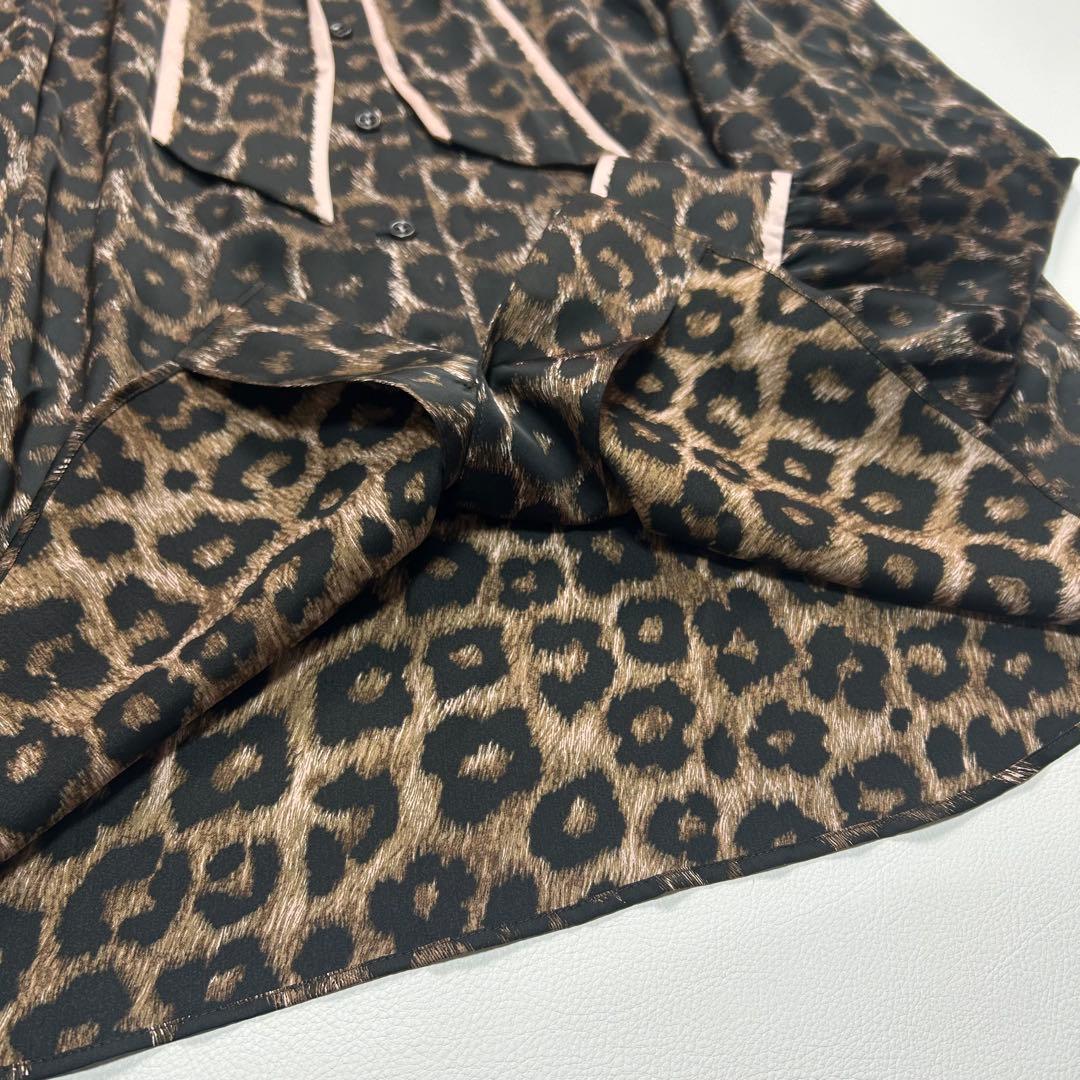定価7.5万✨2024年モデル レリアン レオパード ボウタイ ブラウス 近年