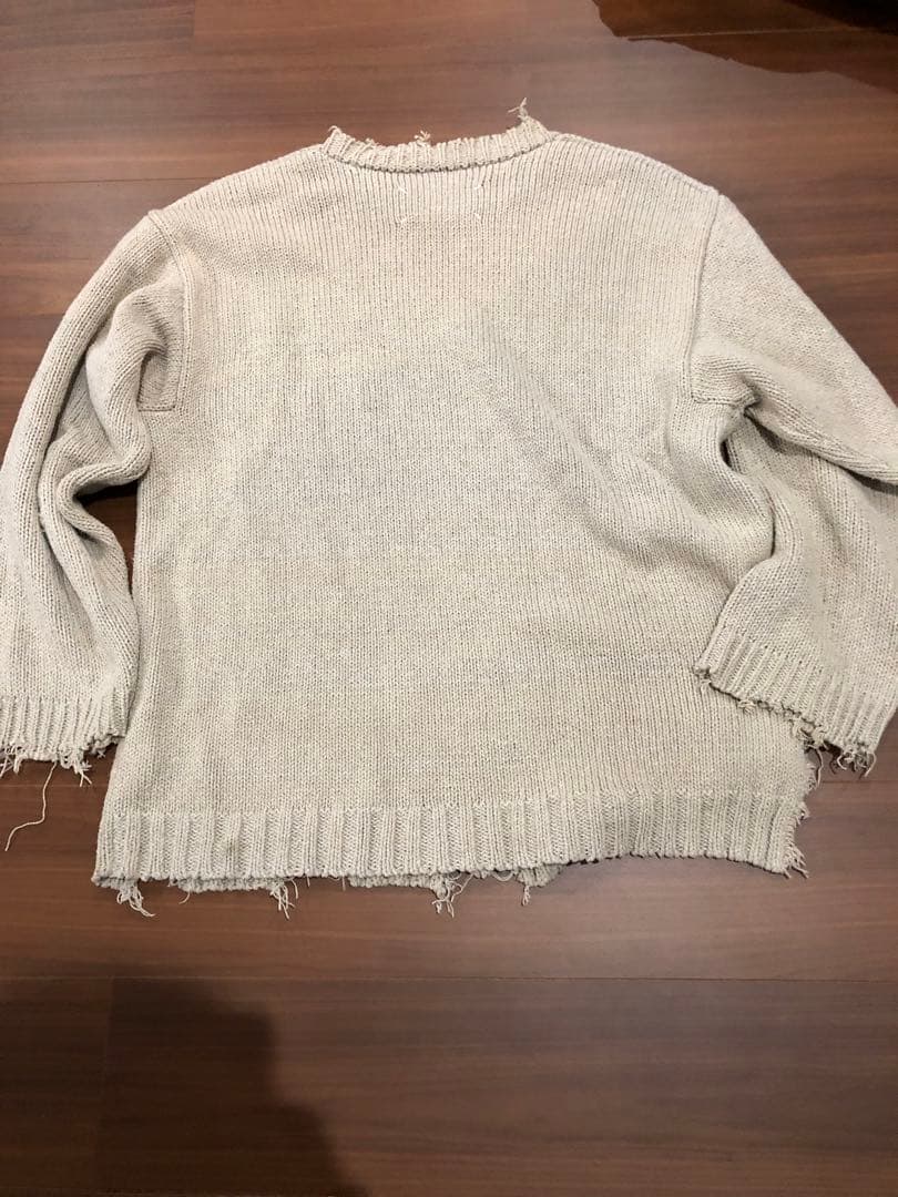 最安　23ss メゾンマルジェラ　ダメージニット　米津玄師　s50gp0275