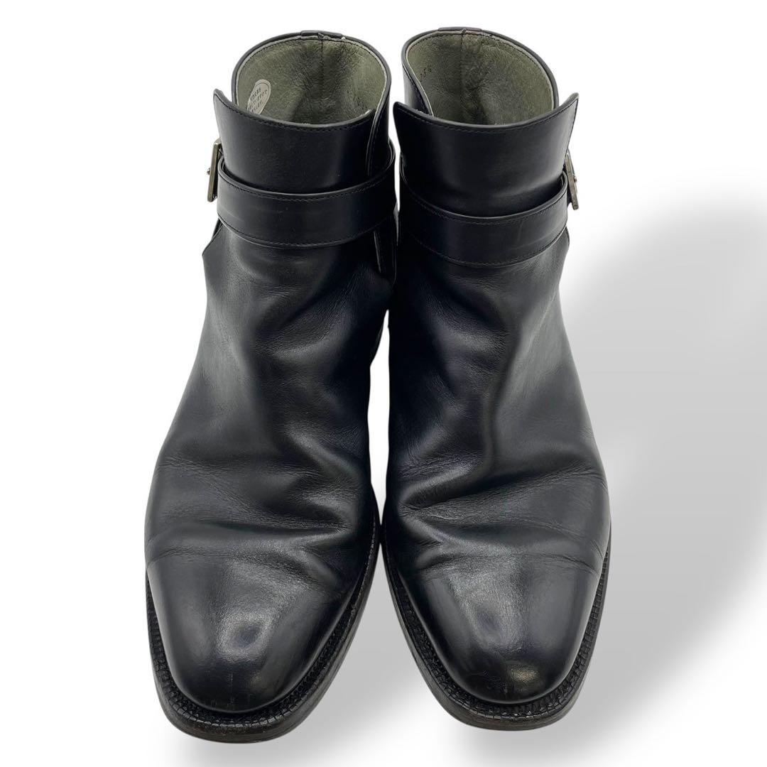 極美品　名品　バーバリー　ジョッパーブーツ　ショート　レザー　黒　25.5cm