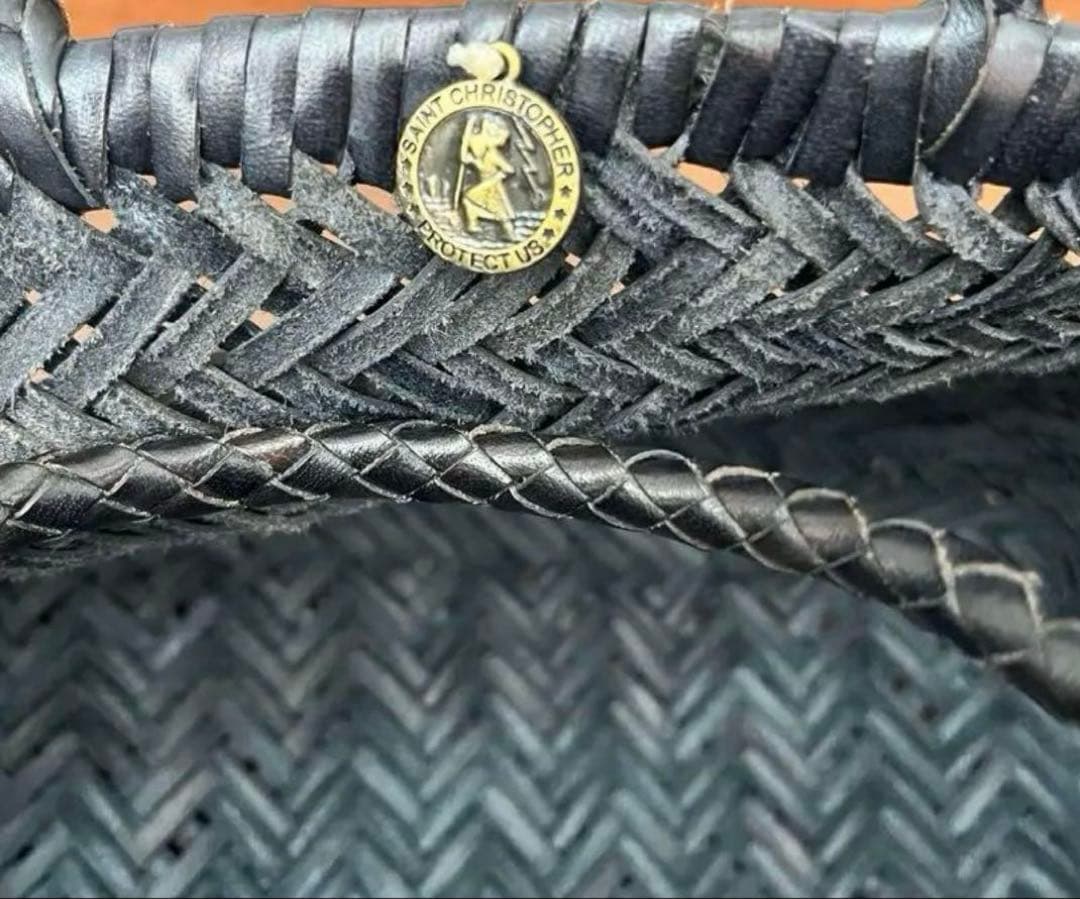 ドラゴン　dragon かごバッグ ネイビー