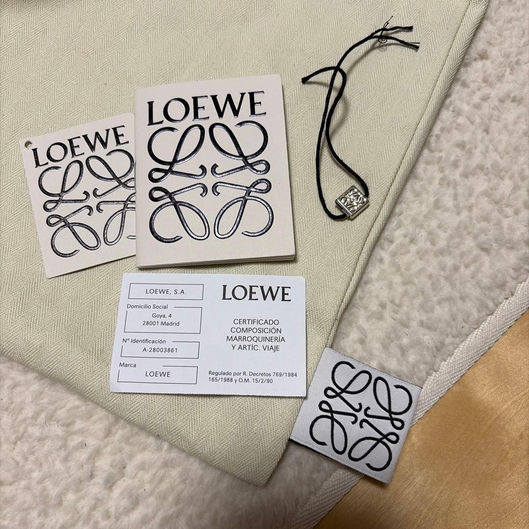 LOEWE かごバッグ ナチュラル／タン