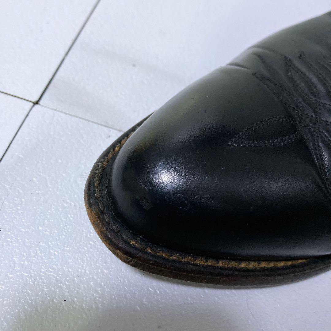 トニーラマ ウエスタンブーツ カウボーイ 10D 本革 USA ブラック 黒