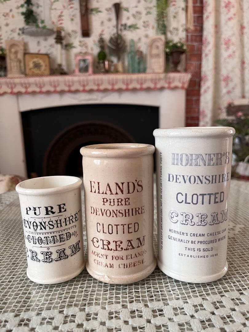 イギリスアンティーク レア クロテッドクリームミニ 黒