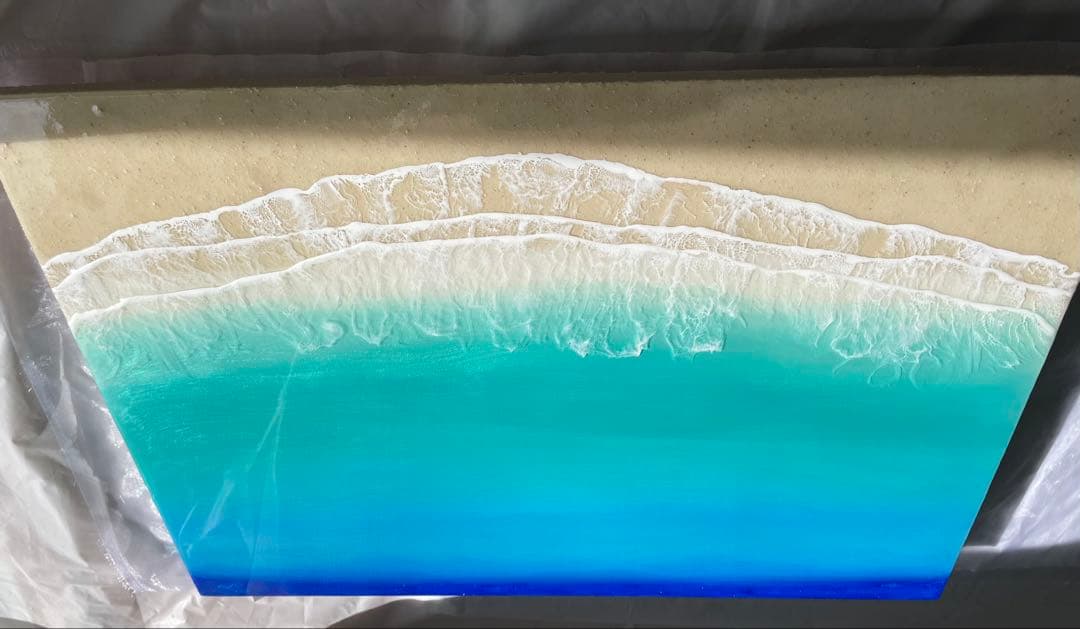 「受注制作」オーシャンレジンアート　海アート　BIGパネル インテリアB2パネル