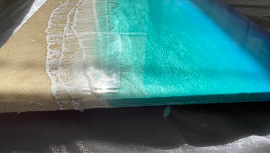 「受注制作」オーシャンレジンアート　海アート　BIGパネル インテリアB2パネル