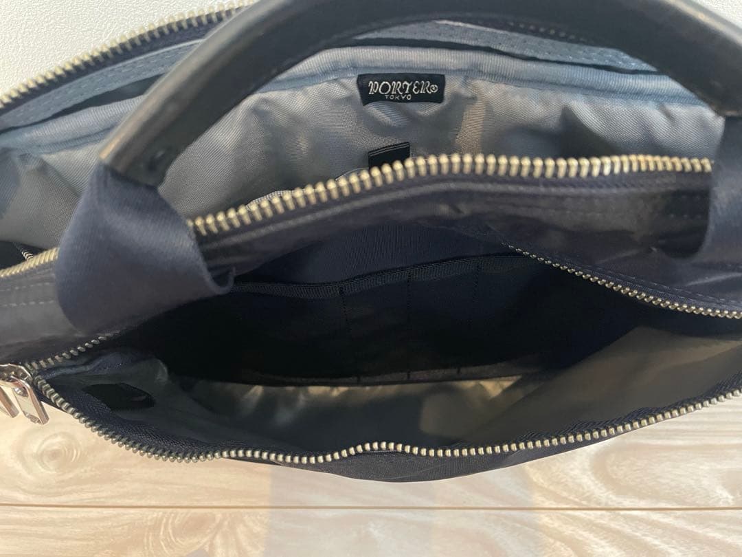 ポーター PORTER ビジネスバッグ　ブリーフケース　ネイビー　美品