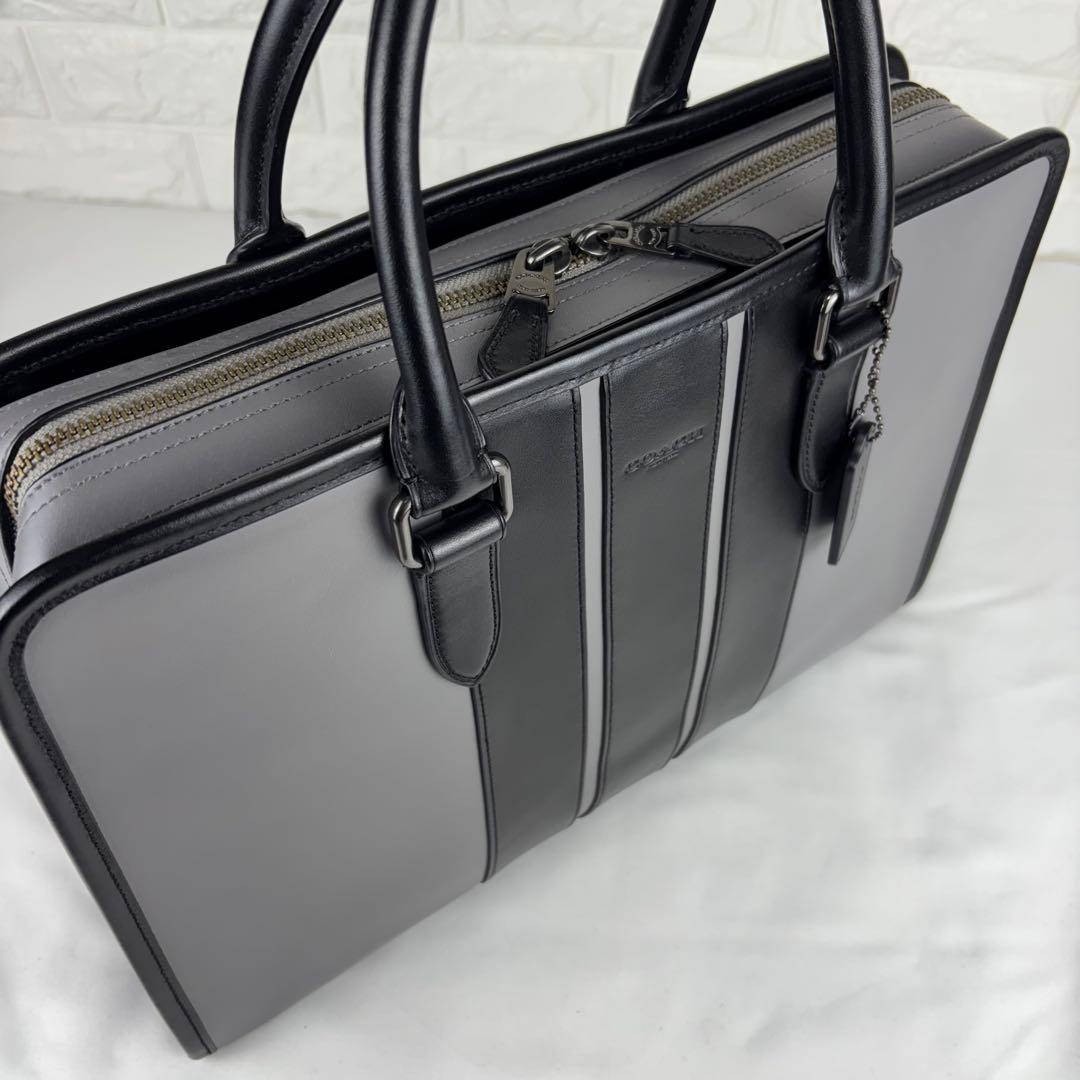 ✨極美品✨ COACH 2way ビジネスバッグ F35430 グレー/ブラック